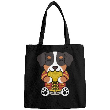 Discover Chinese Costume Mooncake Australian Shepherd Dog Bags