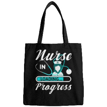 Discover nurses in Progress Student School Funny Nursing Apparel Bags