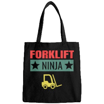 Discover Forklift Ninja Forklift Driver Operator Forklifting Unisex Bags