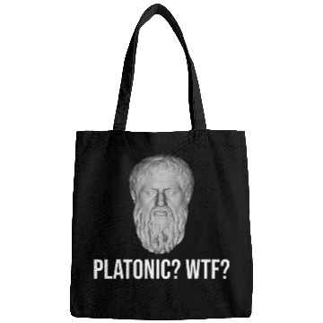 Discover Plato Platonic Funny Philosophy Teacher Student Philosopher Bags