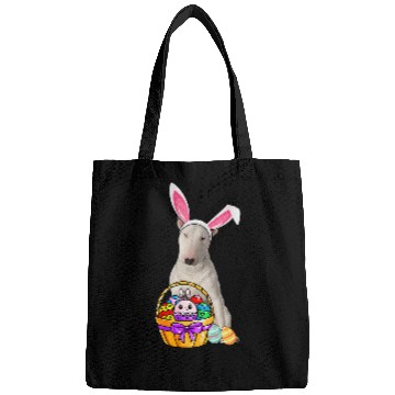 Discover Bull Terrier Pet Easter Egg Funny Bull Terrier Easter Bags