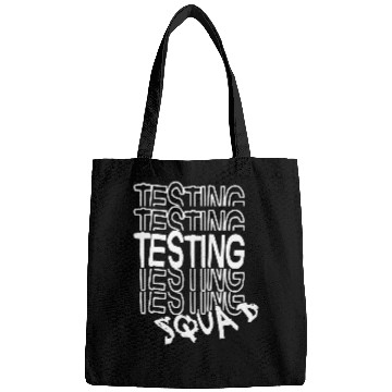 Discover Testing Squad Funny School Professor Elementary Teacher Bags