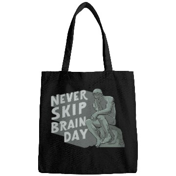 Discover Never Skip Brain Day Design for a Philosophy Student Bags