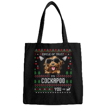 Discover Cockapoo Pet Circle Of Trust My Cockapoo Funny Ugly Christmas Bags