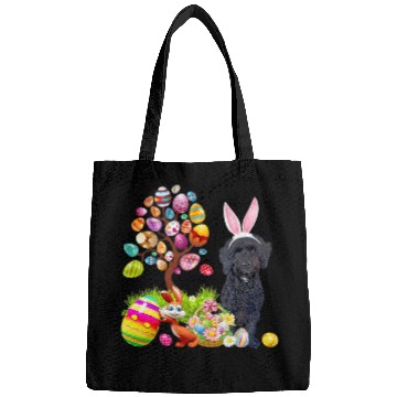 Discover Cockapoo Pet Black Cockapoo Easter Egg Tree Dogs Bunny Easters Day Bags