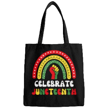 Discover Celebrate Juneteenth Rainbow 1865 Black History 1 Bags