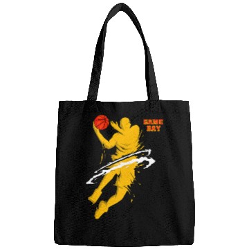 Discover Funny Basketball Game Day Basketball Exploded Bags