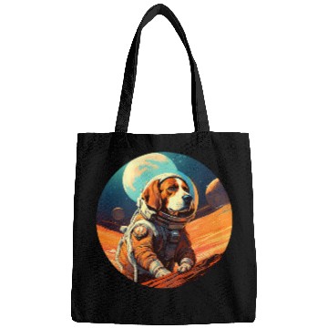 Discover Beagle Pet Mars Funny Dog Astronaut 1 0 Bags