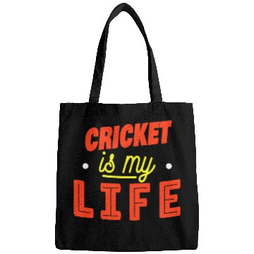 Discover Cricket Fan Is My Life Funny Cricket Player Bags