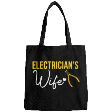 Discover Electricians Wife Electricity Worker Lineman Graphic Bags