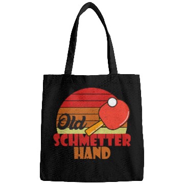 Discover Sport Ping Pong player old butterhand saying Bags