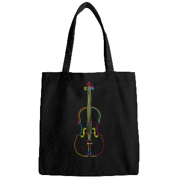 Discover Funny Violin Retro Orchestra Violin Art Bags