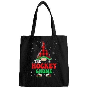 Discover Sport Hockey Matching Family buffalo plaids The Hockey Gnome Christmas Bags