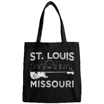 Discover Funny Guitar Souvenir St Louis Guitar Music Missouri St. Louis Bags