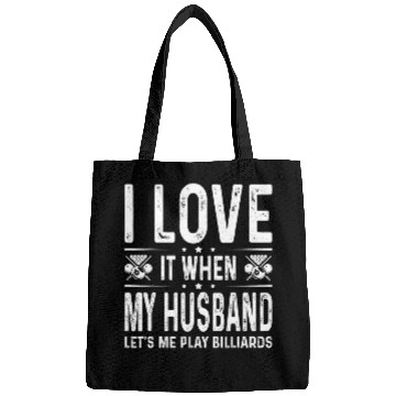 Discover Sport Billiard I Love It When My Husband Wife Play Billiards Lover Girls Bags