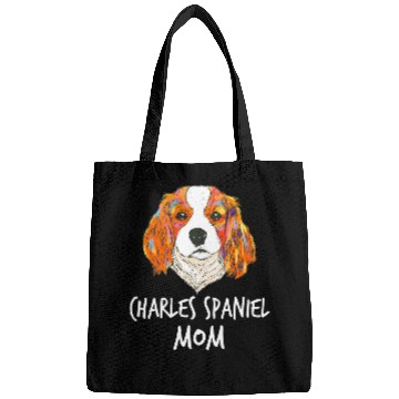 Discover Cavalier King Charles Spaniel Pet Mom Funny Bags