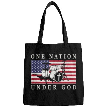 Discover Funny Drummer Lover One Nation Under God Drummer Drumming Bags