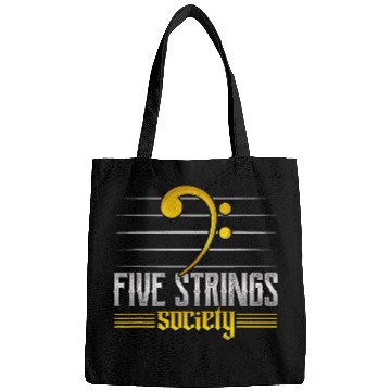 Discover Funny Guitar Music Lover Five Strings Society 22 Bags