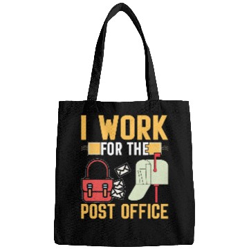 Discover I Work For The Post Office I Postal Worker Bags