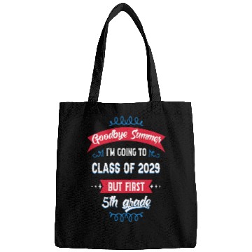 Discover Funny Fifth 5th Grade Student Class of 2029 Back to School Bags