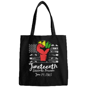 Discover Civil Rights Black Power Fist Juneteenth Bags