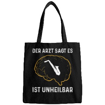 Discover Funny Saxophone Orchestra Music Wind Instrument Brain Bags