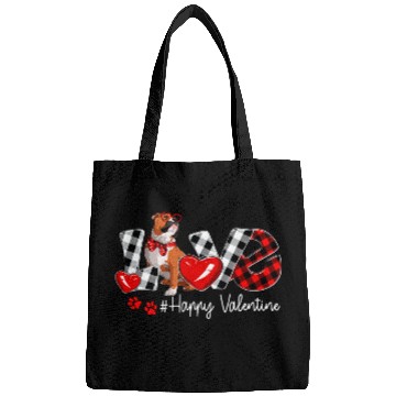Discover English Bulldog Pet Love English Bulldog Dog buffalo plaids Valentines Day Bags