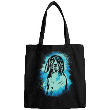 Discover Beagle Pet Paint Blue Design Dog Mom Dad Bags