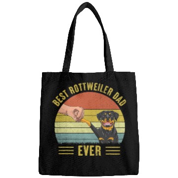 Discover Rottweiler Pet Mens  Rottweiler Dad Ever Fist Bump Rottie Dog Fathers Day Bags