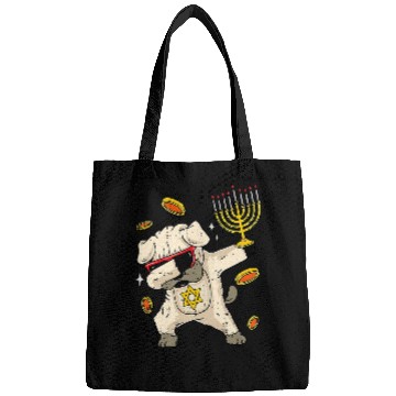 Discover Pug Pet Dog Hanukkah Funny Pug Dabbings Chanukah Jewish Holiday Bags