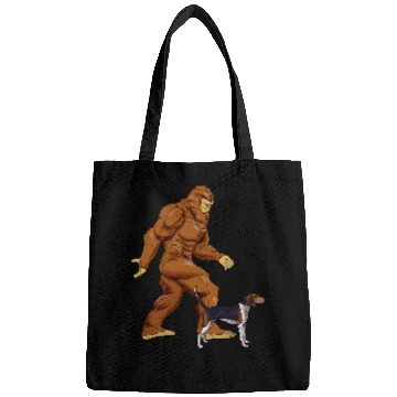 Discover Coonhound Pet Funny bigfoots Walking Treeing Walker Coonhound Sasquatch Bags