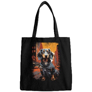 Discover Dachshund Pet in Manhattan Bags