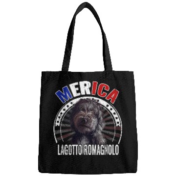 Discover Lagotto Romagnolo Pet Merica Lagotto Romagnolo Dog American Flag USA Bags
