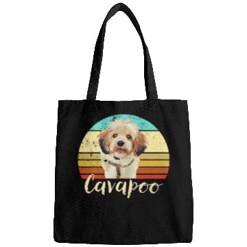 Discover Cavapoo Pet Cute Cavapoo Dog Mom Dad Vintage Pet Owner Graphic 327 Bags