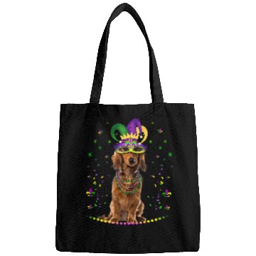 Discover Dachshund Pet Funny Lover Cute Mardi Gras carnivals Jester Bags
