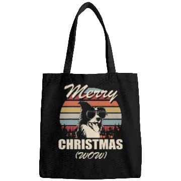 Discover Border Collie Pet Merry Christmas from Border Collie funny Christmas Bags