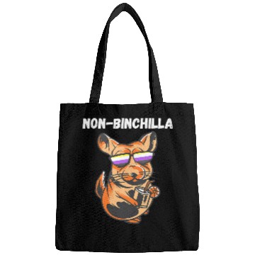 Discover Chinchilla Mammal Cool Chinchilla Lemonade Nonbinary LGBT Nonbinary Pride Bags