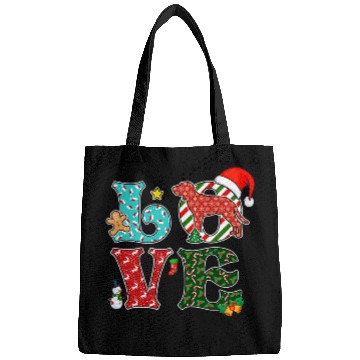 Discover Coonhound Pet I Love Dog Redbone Coonhound Christmas Bags