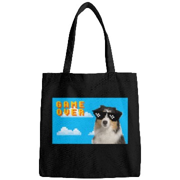 Discover Australian Shepherd Pet 8Bit Game Over Bags