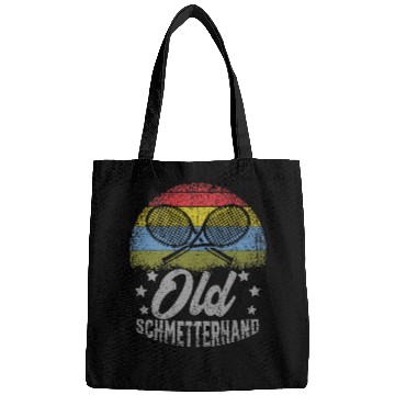 Discover Sport Tennis Player Old Butterhand Saying Bags