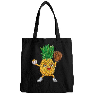 Discover Sport Baseball pineapples Baseball Catcher Pitcher Summer Vacation Bags