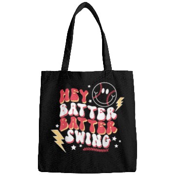 Discover Sport Baseball Hey Batter Batter Swing Funny Baseball Pitcher Bags
