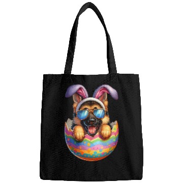 Discover German Shepherd Pet Dog Lover Easter Egg Happy Easter Bunny Ears Bags