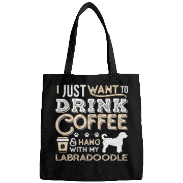 Discover Labradoodle Pet Mom Dad Coffee I Just Want Hang Drink Bags