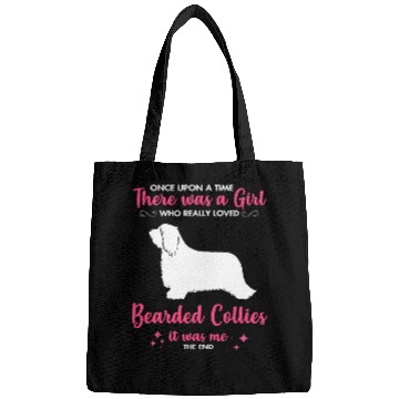 Discover Bearded Collie Pet Girl Loves Bearded Collie Dog Gift For Men Women Mom Dad Him Bags