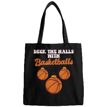 Discover Sport Basketball Player Coachs Christmas Balls Deck The Halls Xmas Bags