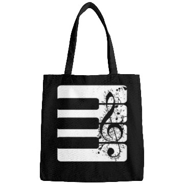 Discover Funny Piano Classical Music Treble Clef Keyboard Pianist Piano Bags