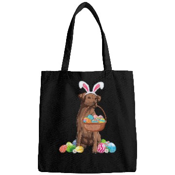 Discover Pug Pet Cute Easter Chocolate Lab Easter Pug Dog Happy Easter Bags