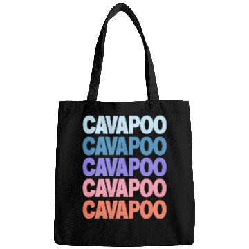 Discover Cavapoo Pet Funny Modern Repeated Text Design Bags