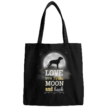 Discover Coonhound Pet Redbone Coonhound Dog Love To The Moon Bags